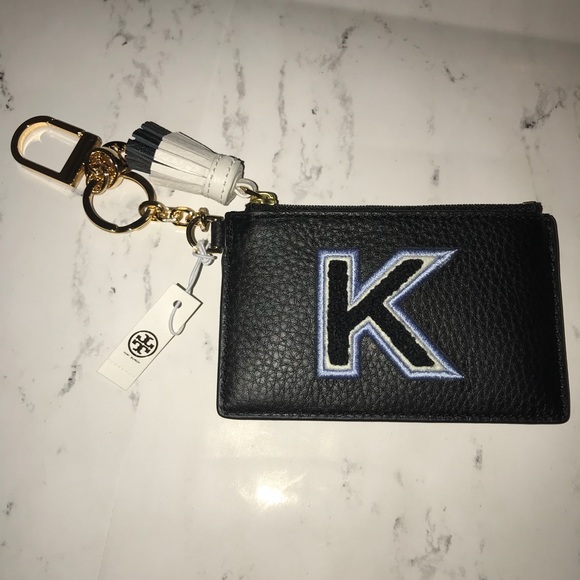 tory burch initial card case